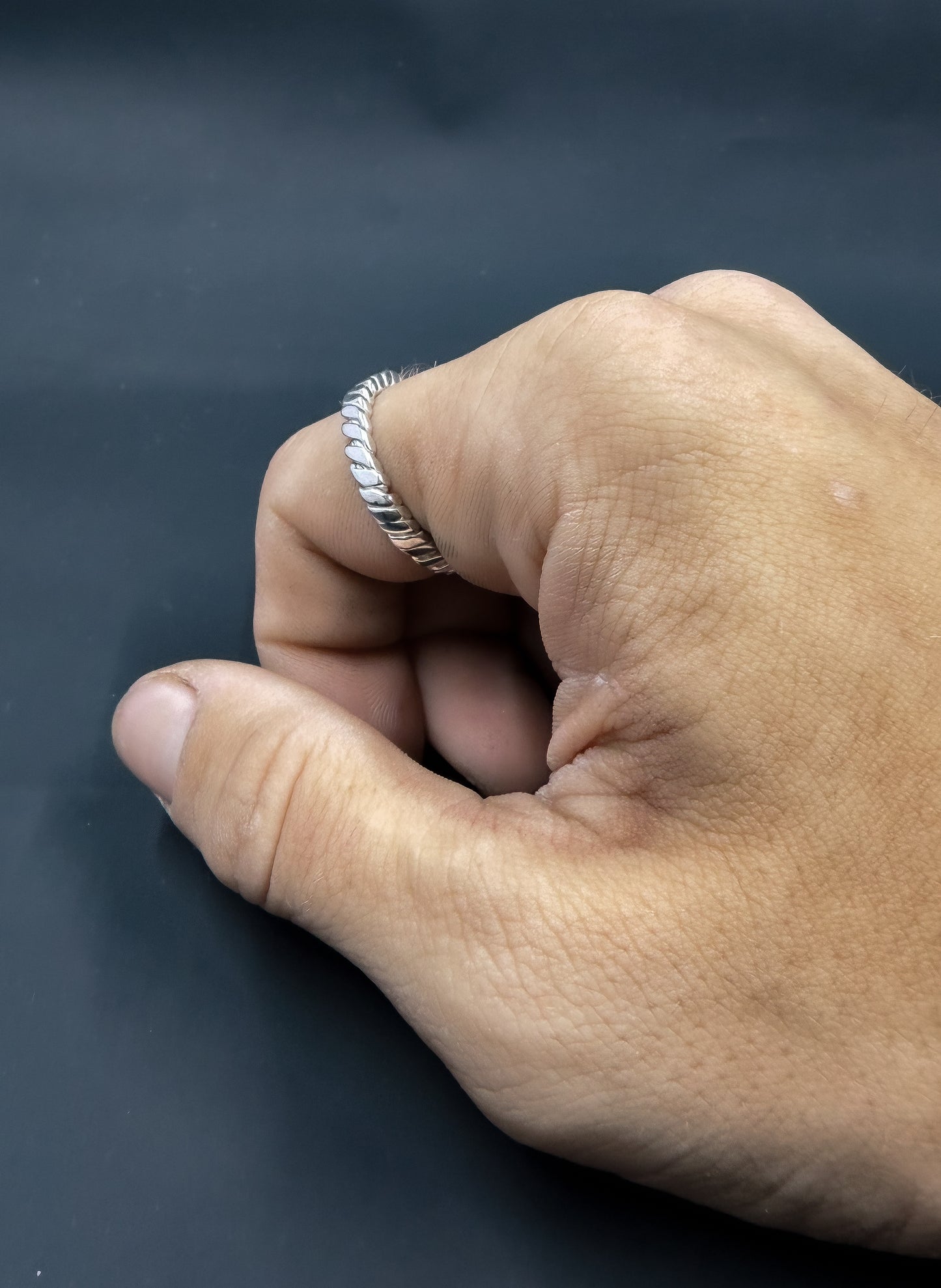 3 Strand Twist Braid Ring Size US 11
