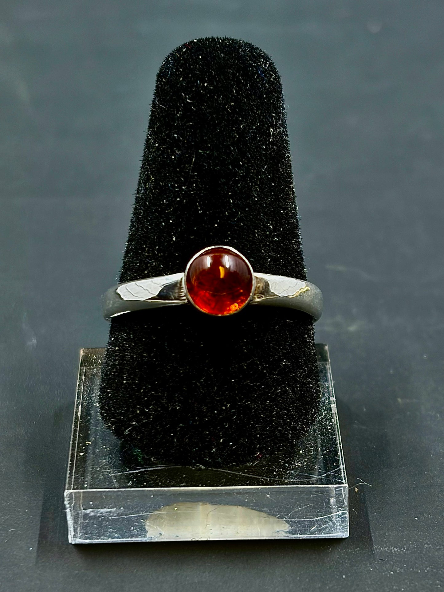 Citrine Cabochon Ring .925 Silver Size- 10 us, 8 us