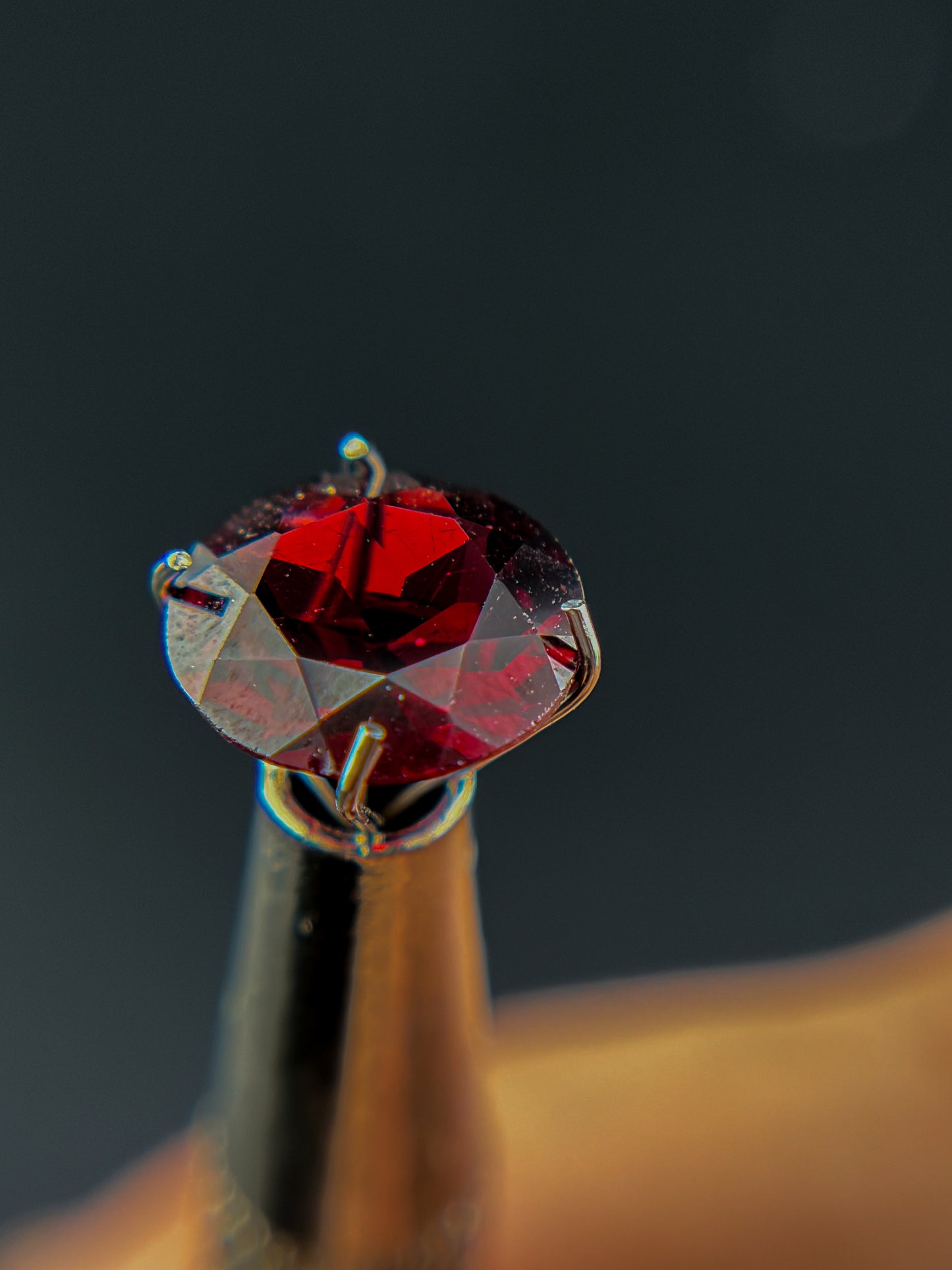 8.8mm Round Garnet Facet- Africa