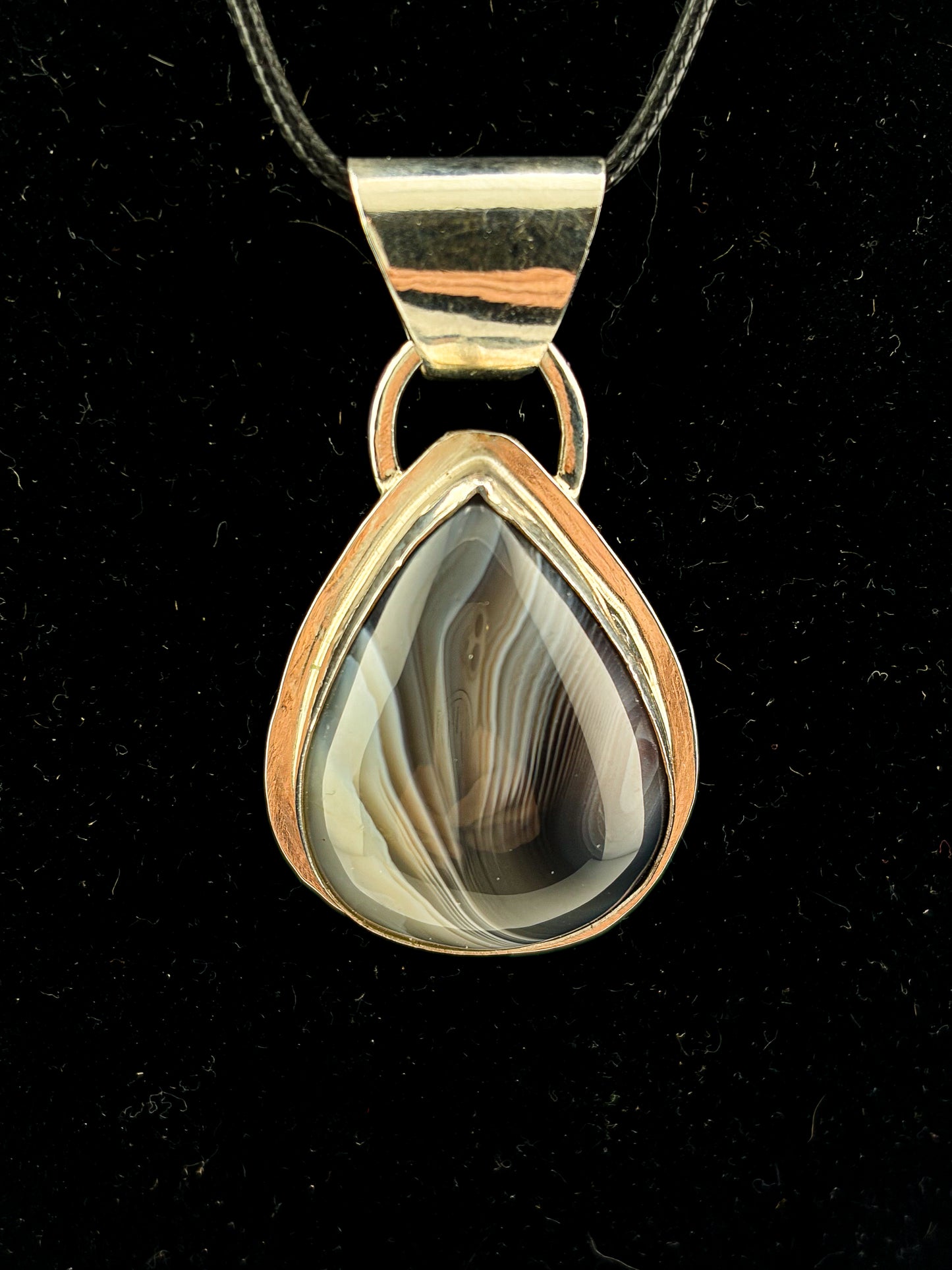 Botswana Agate Necklace Pendant