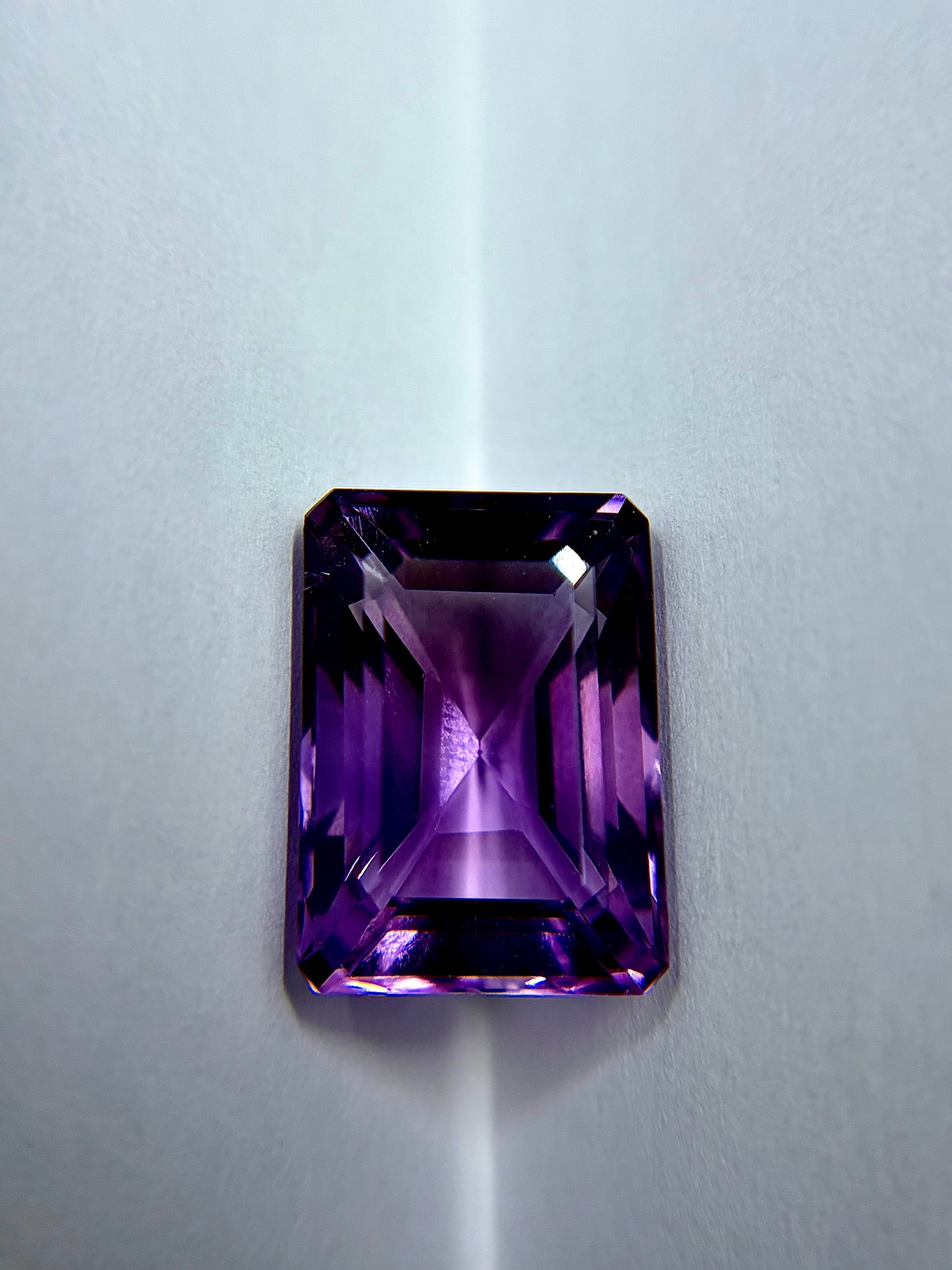 Emerald Cut Amethyst 13mmx18mm Faceted Gem