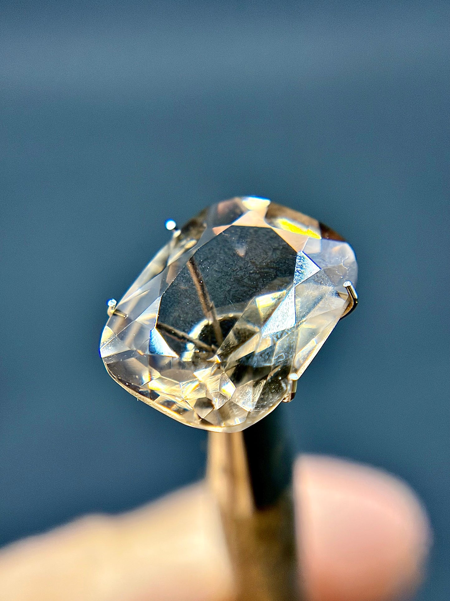 Smokey Quartz Faceted Gem 13mmx16mm