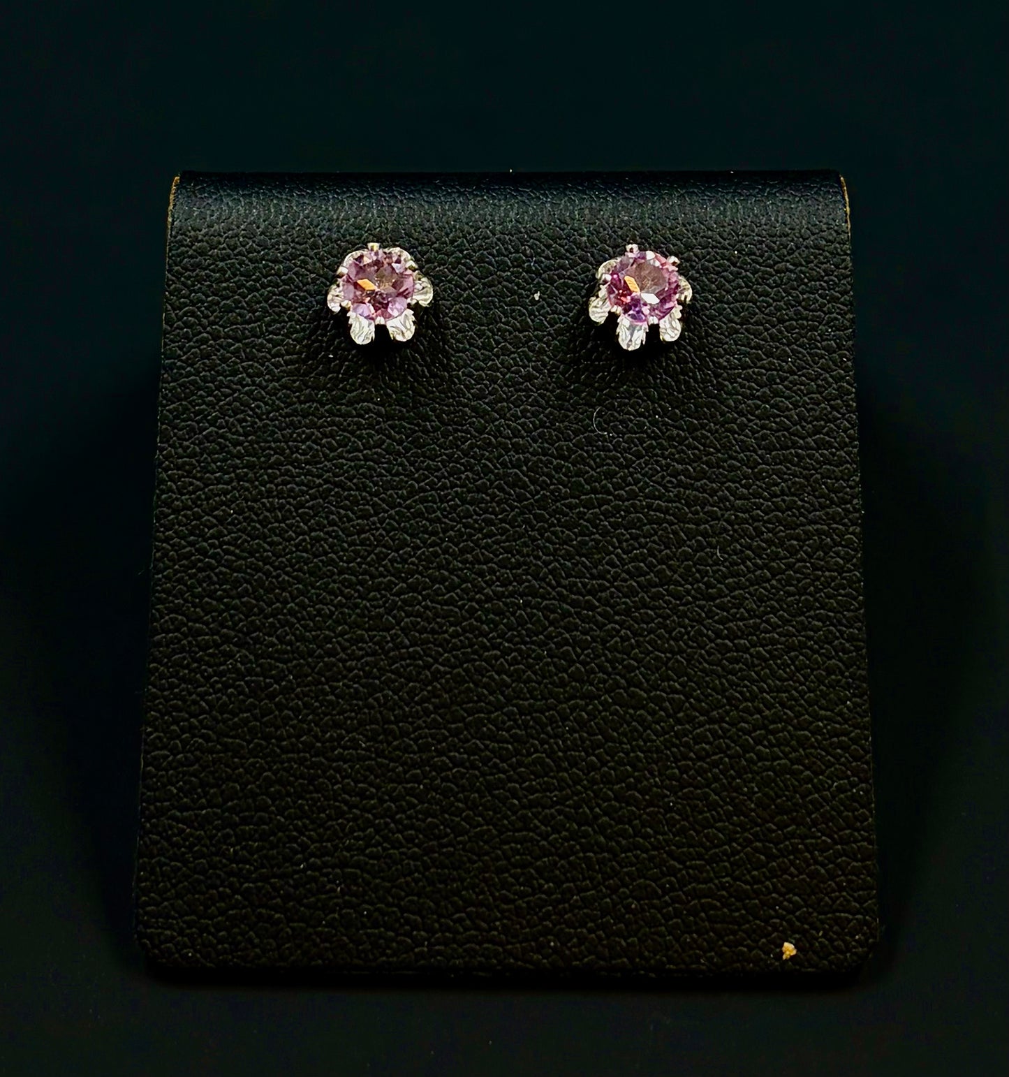 Pink Tourmaline .925 stud earrings