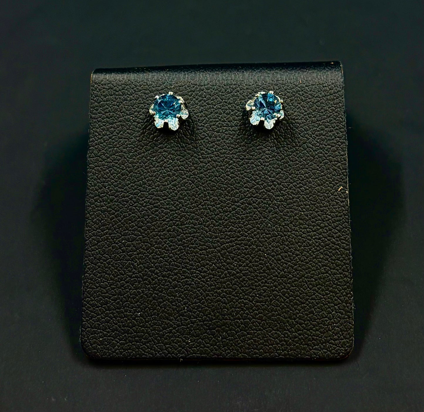 Blue Topaz .925 Stud Earrings