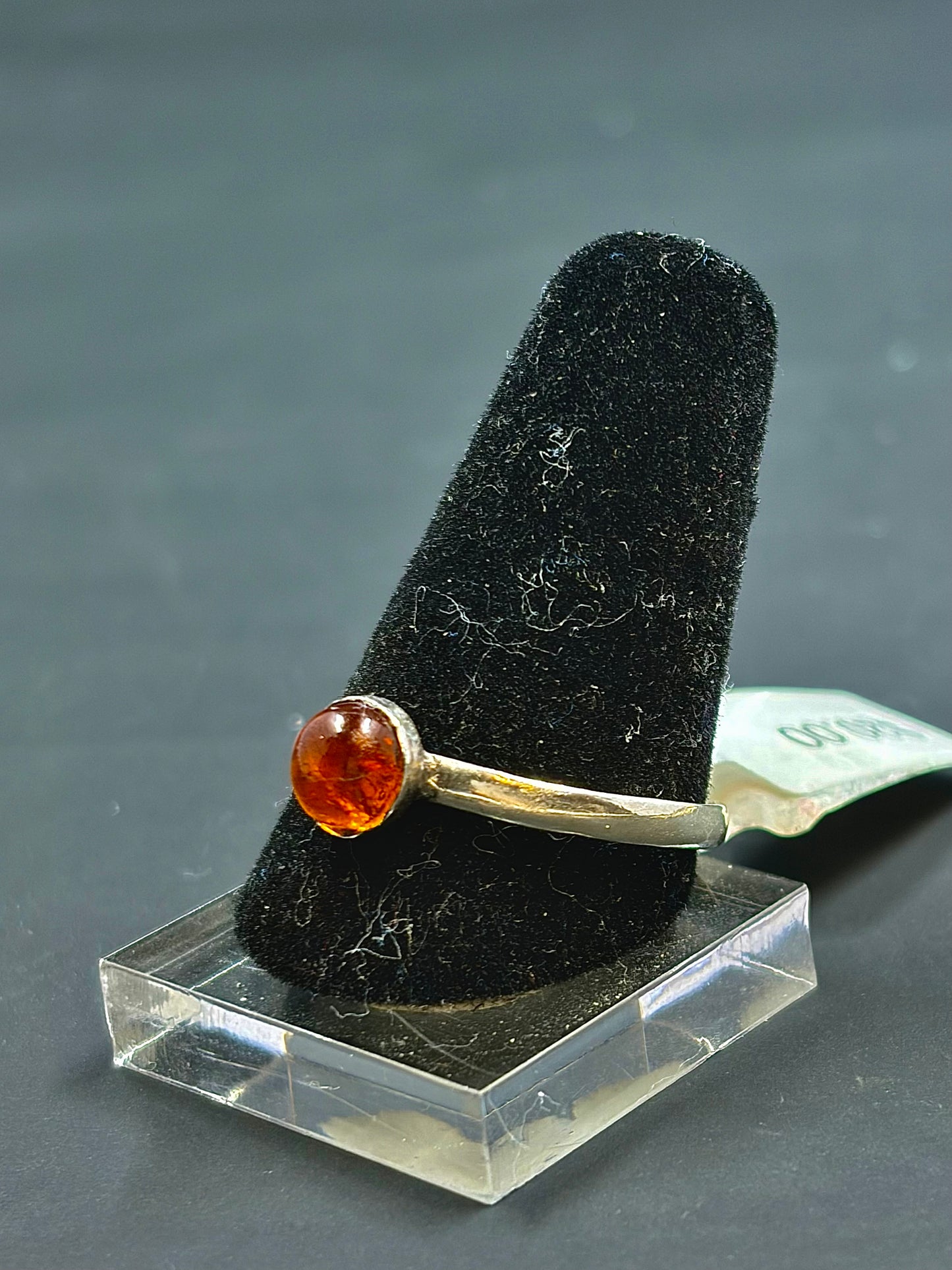 Citrine Cabochon Ring .925 Silver Size- 10 us, 8 us