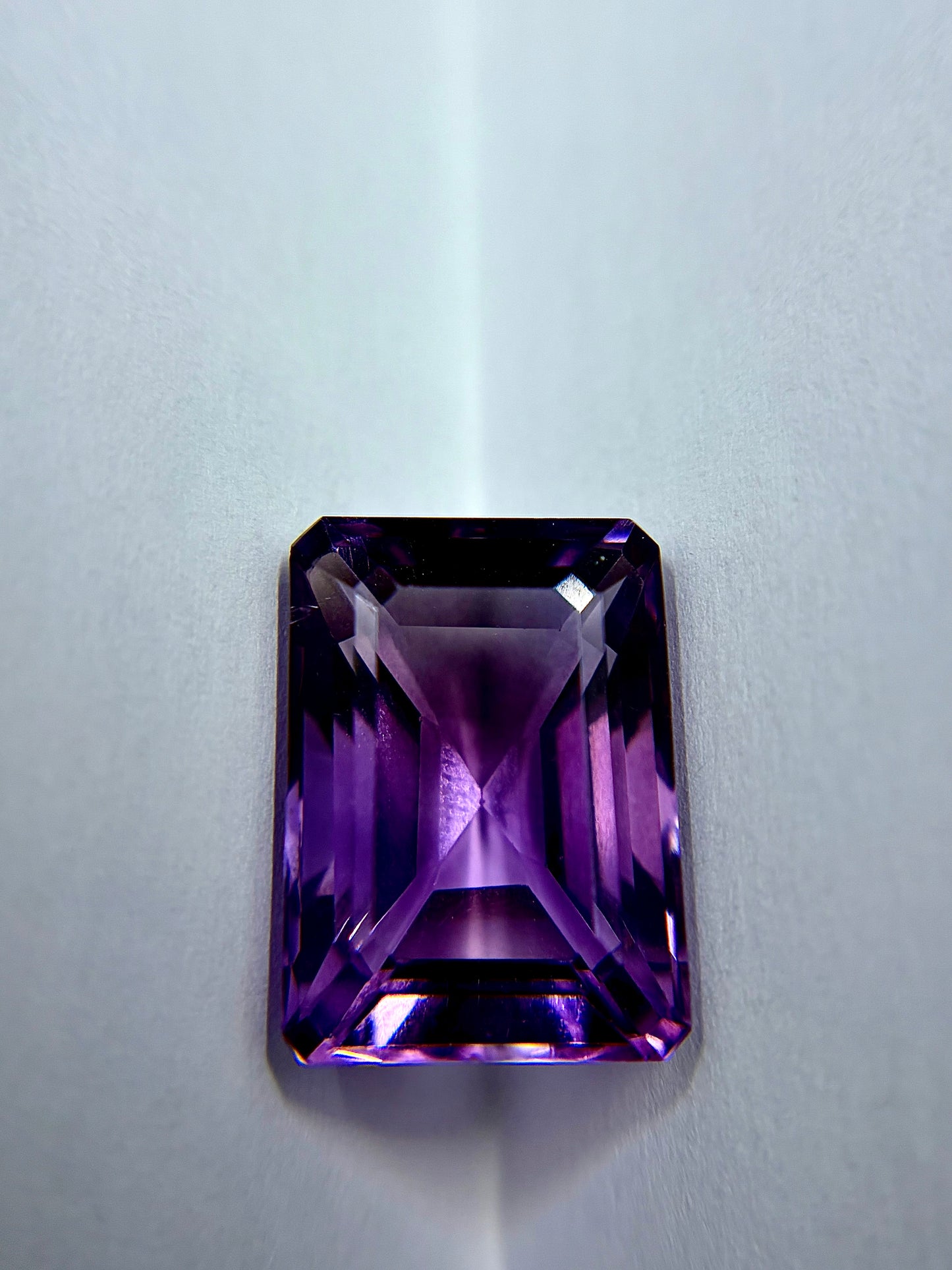 Emerald Cut Amethyst 13mmx18mm Faceted Gem