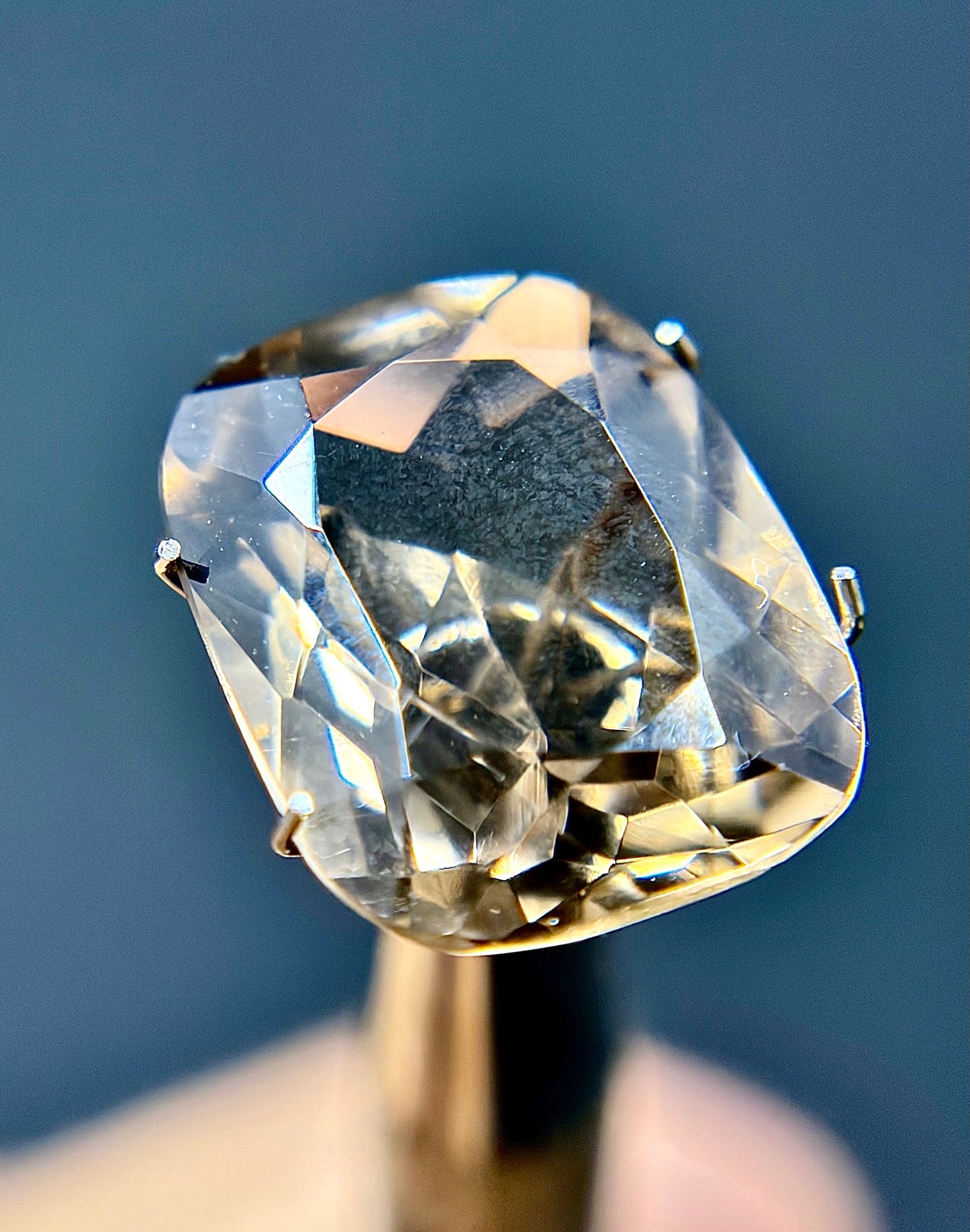 Smokey Quartz Faceted Gem 13mmx16mm