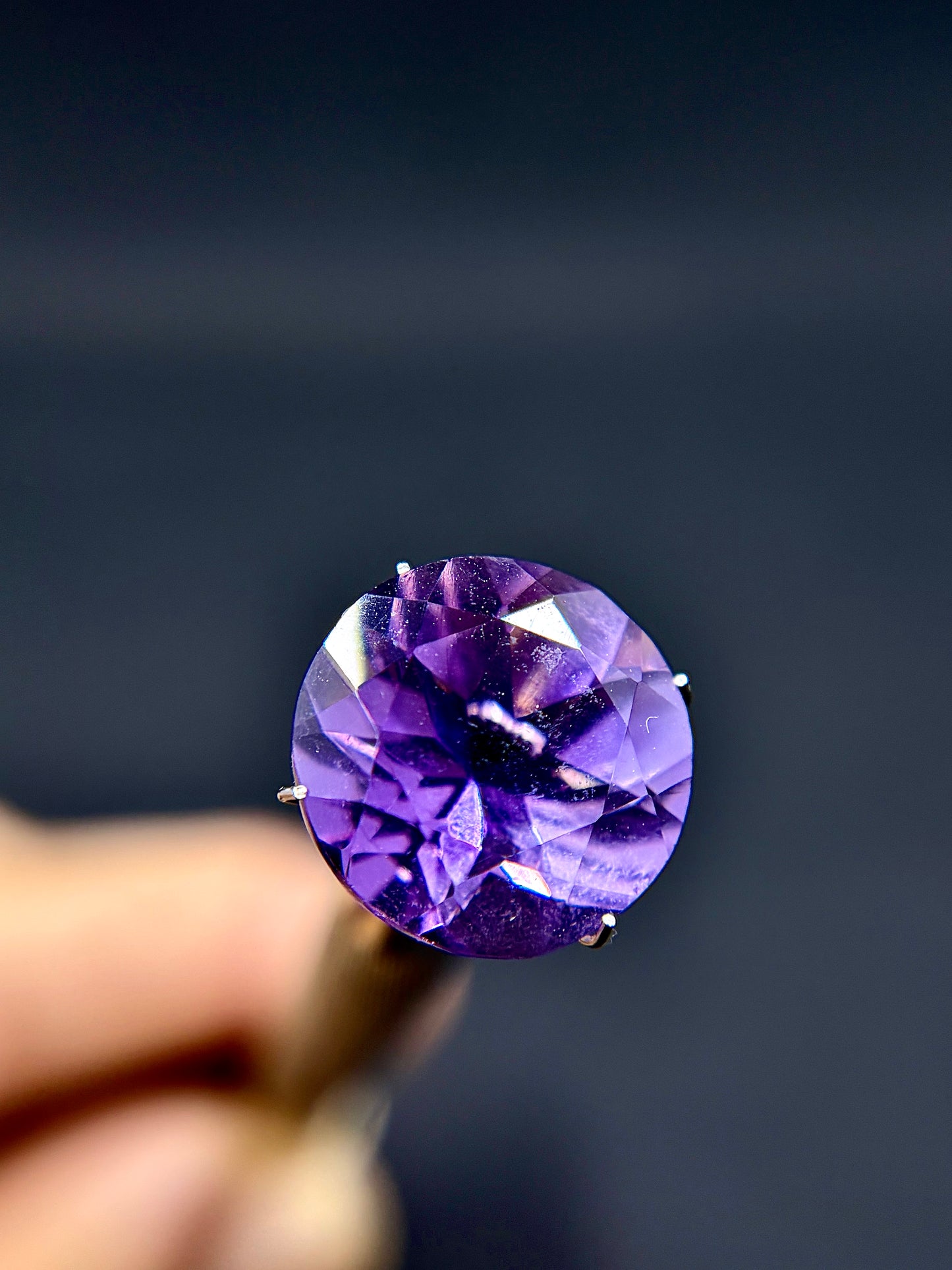 15mm Round Amethyst Facet