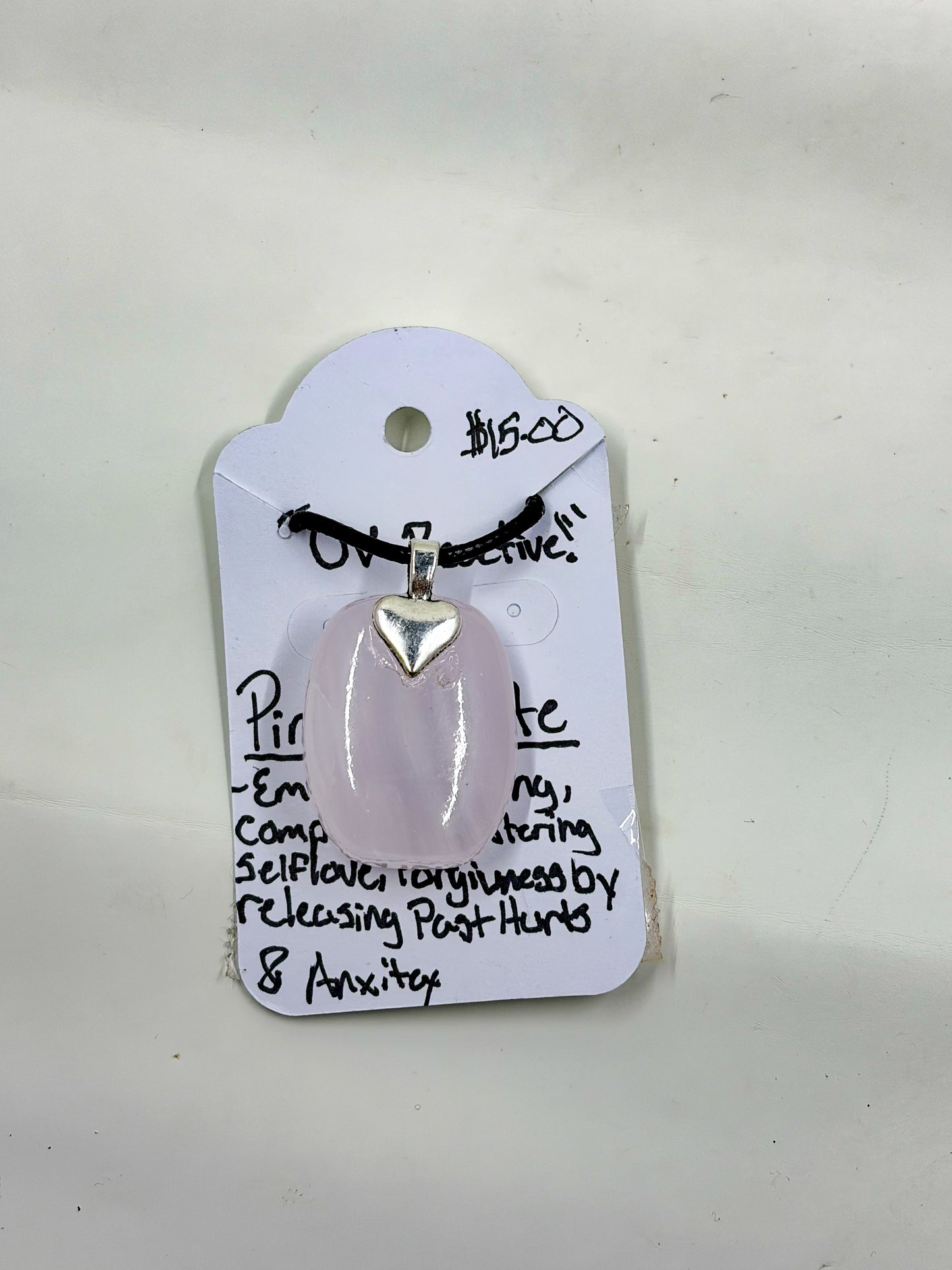 Pink Calcite Chakra Necklace