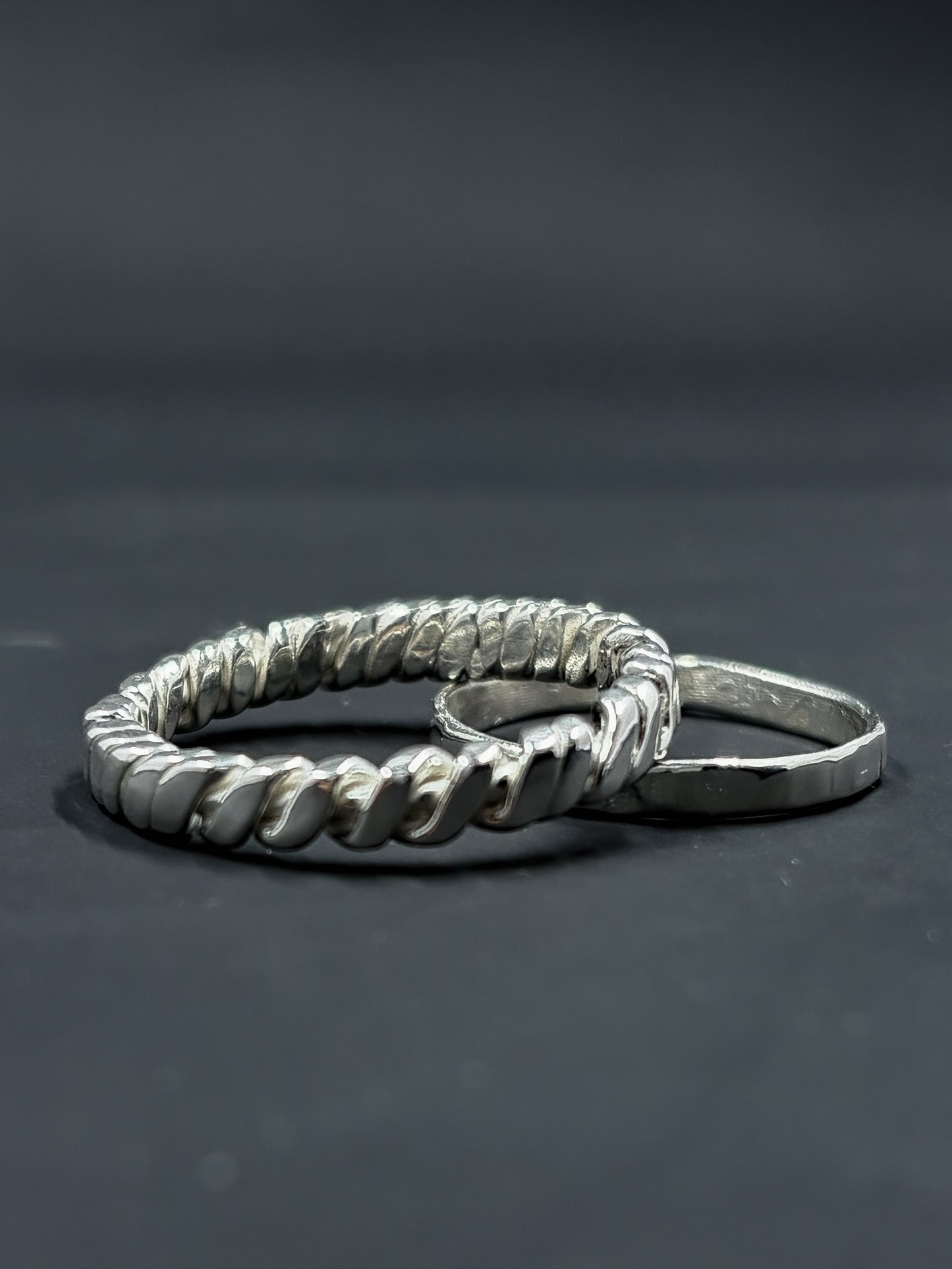 3 Strand Twist Braid Ring Size US 11