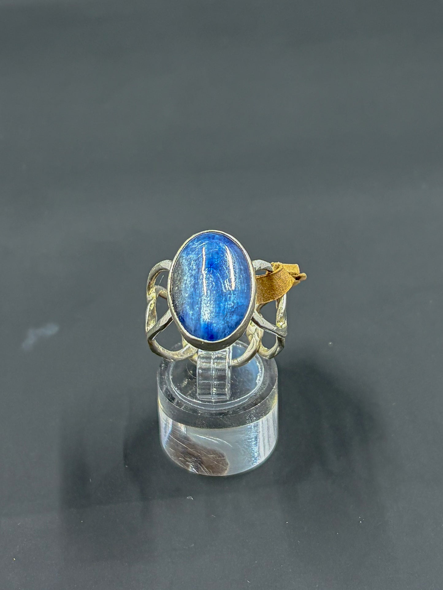 Blue Kyanite Chain Link Ring