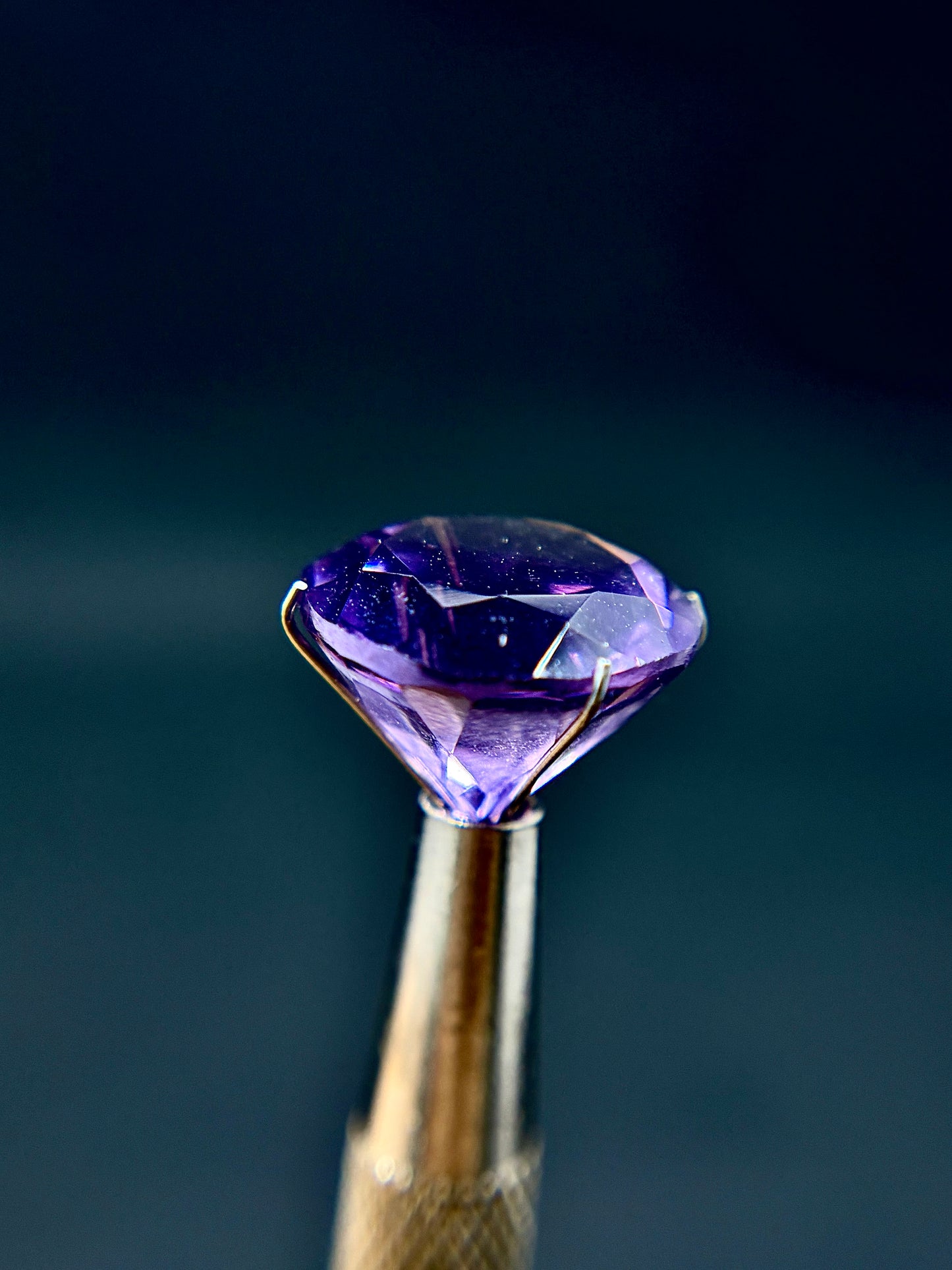 15mm Round Amethyst Facet