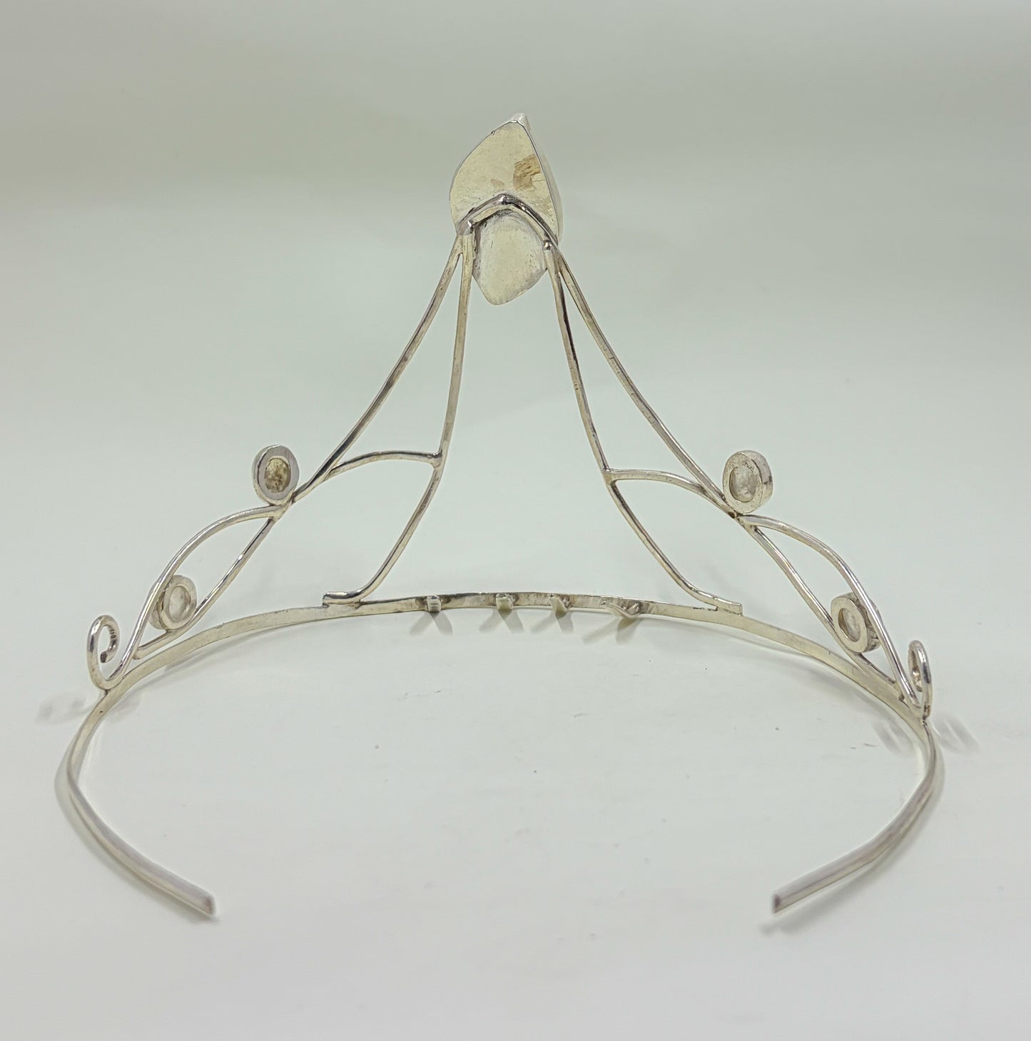 Hand-Crafted Aquamarine and Moonstone Tiara