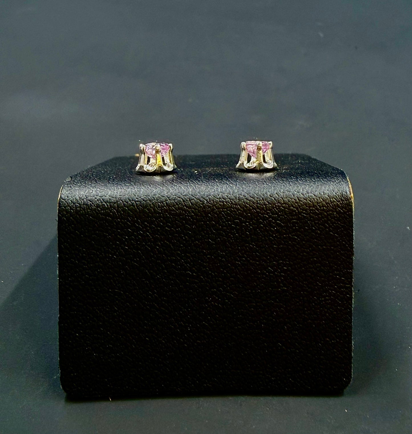 Pink Tourmaline .925 stud earrings