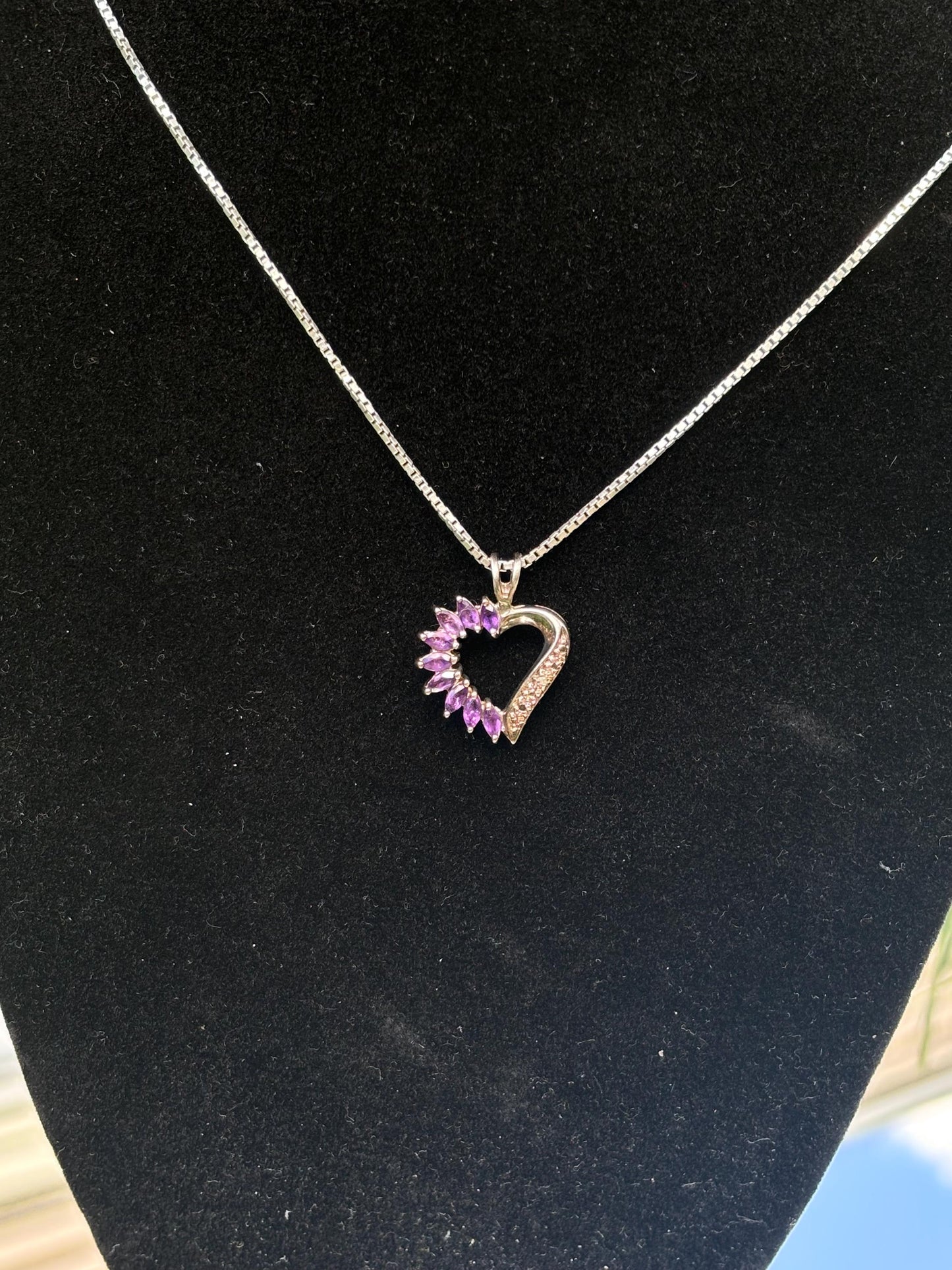 Amythest necklace pendent