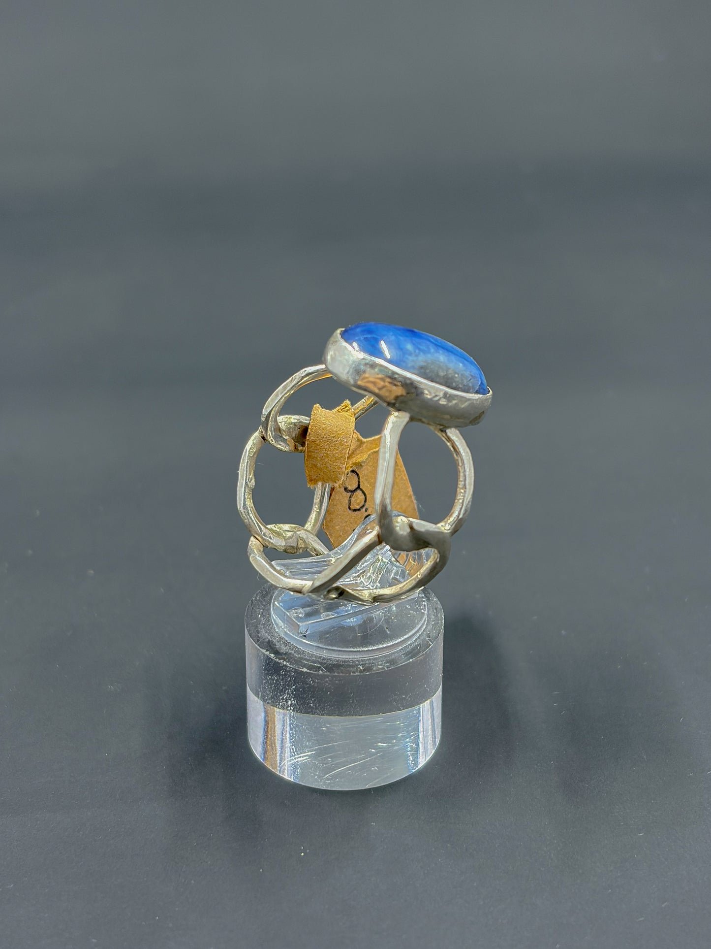 Blue Kyanite Chain Link Ring
