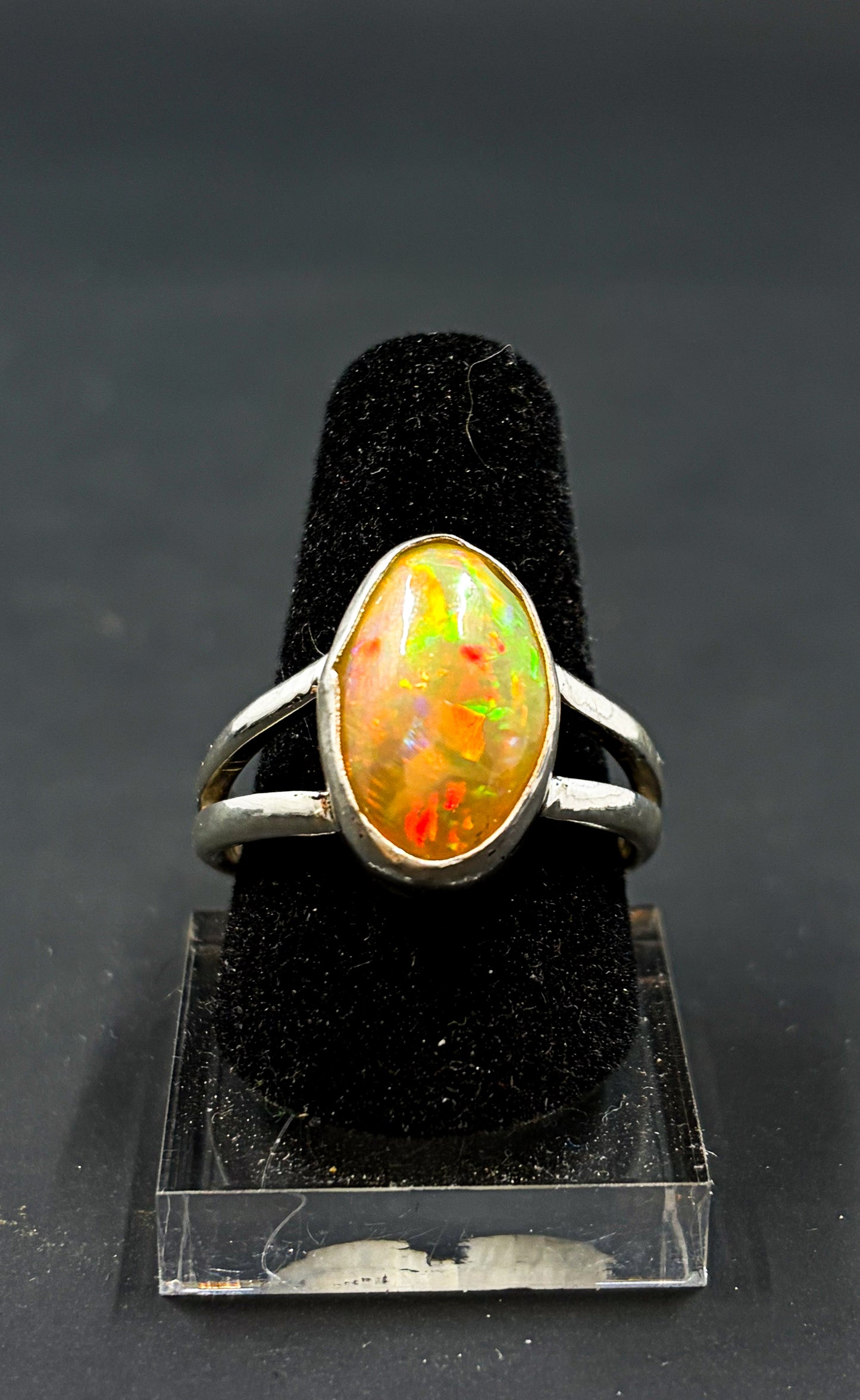 Opal Cabochon Ring