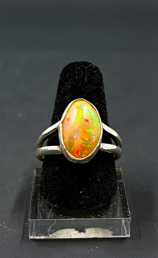 Opal Cabochon Ring