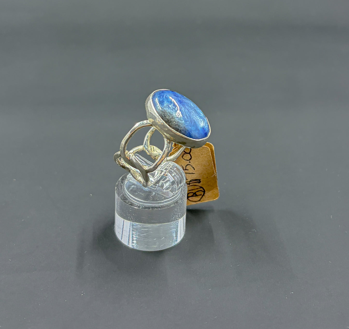 Blue Kyanite Chain Link Ring