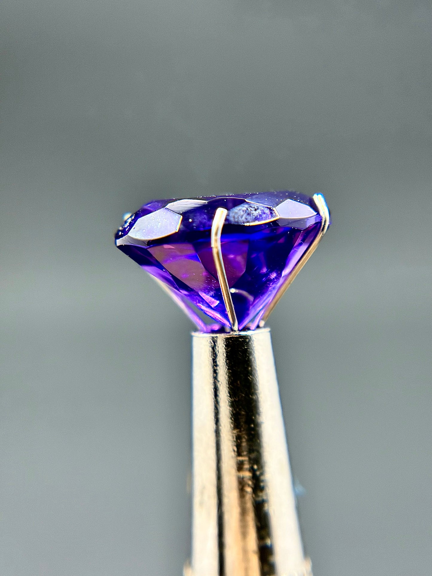 Oval Cut Amethyst Faceted Gem 11mmx13mm