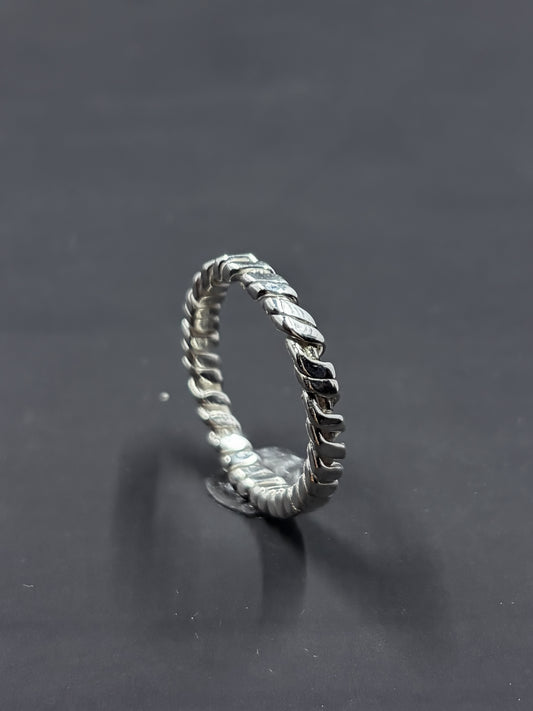 3 Strand Twist Braid Ring Size US 11