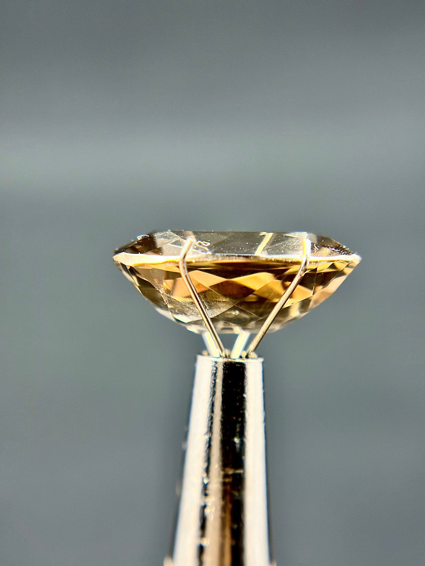 Smokey Quartz Faceted Gem 13mmx16mm