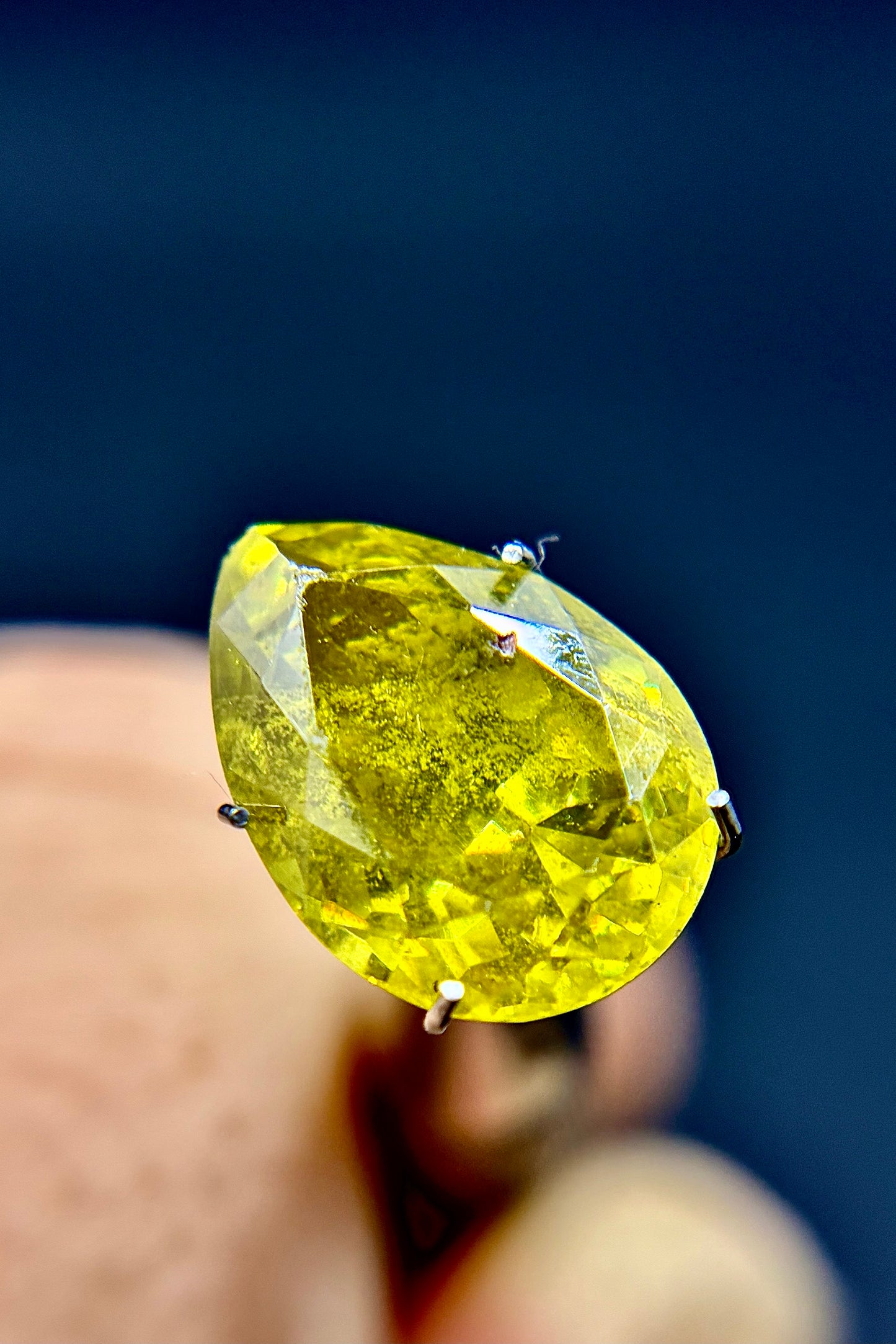Sphene (Titanite) Pear Shape Facet 14mmX10mm
