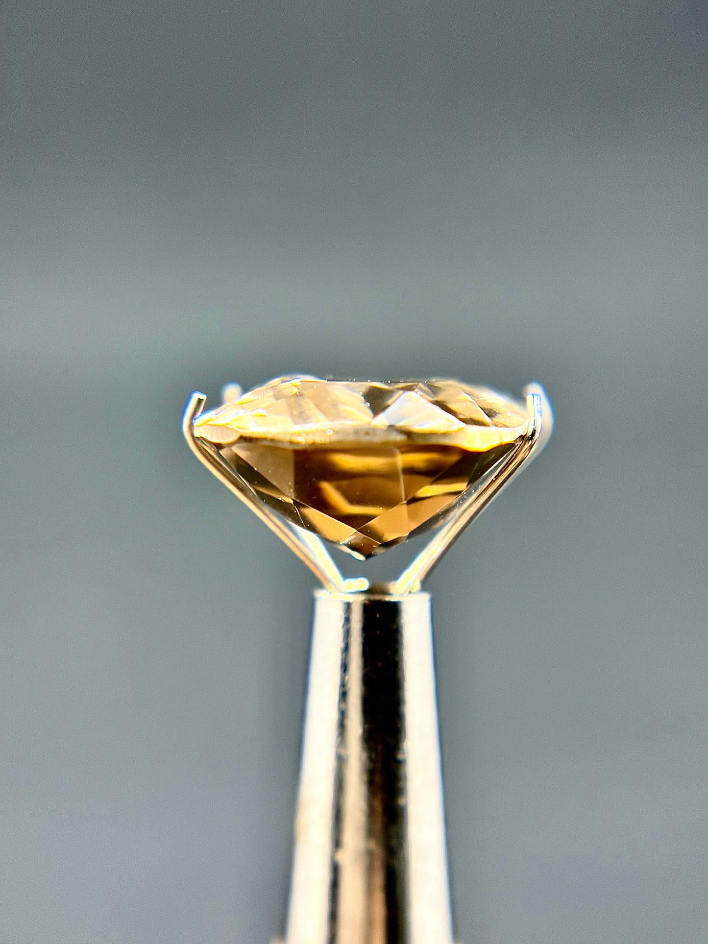 Smokey Quartz Faceted Gem 13mmx16mm
