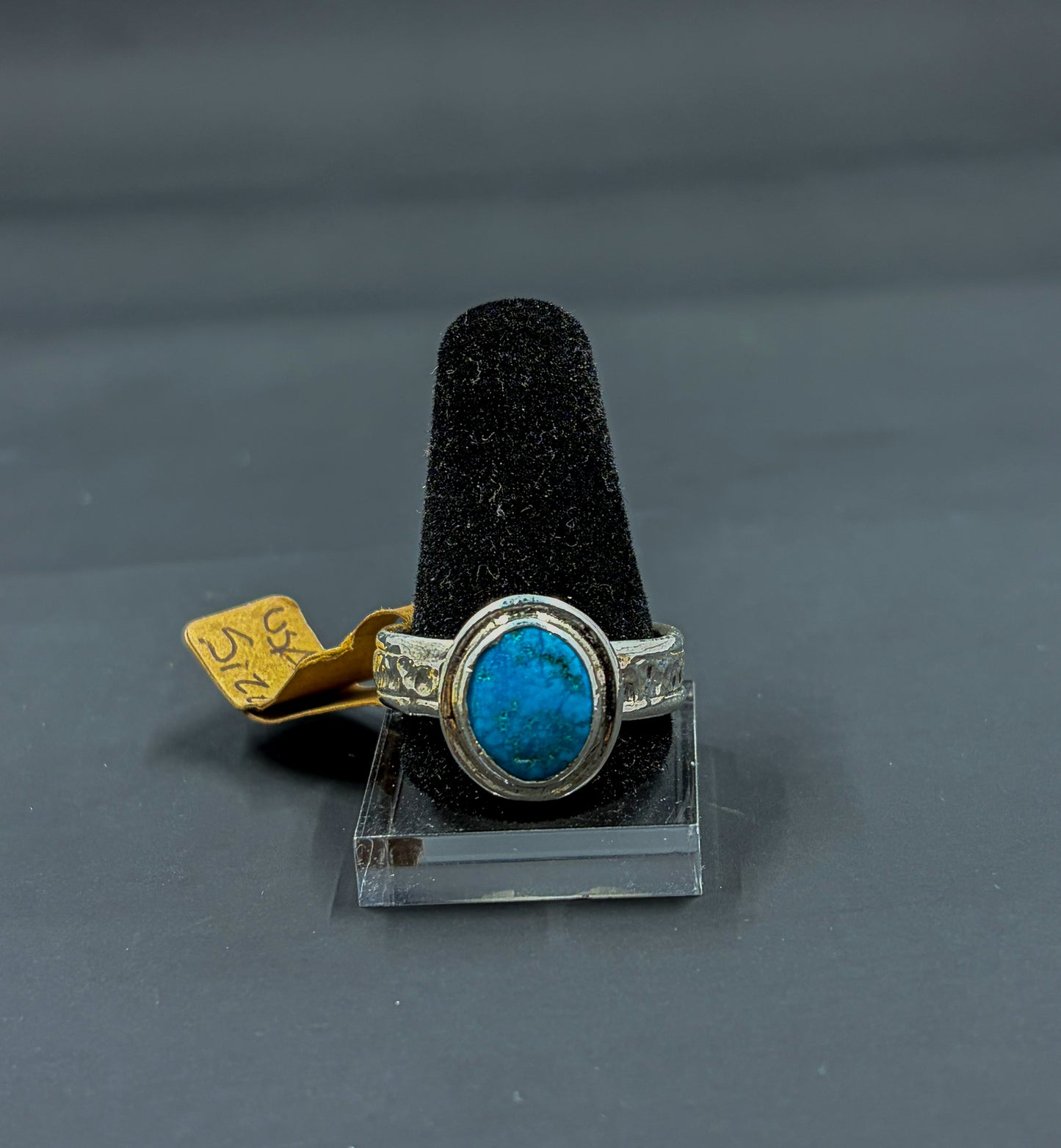 USA Turquoise Cabochon Ring Size 11US