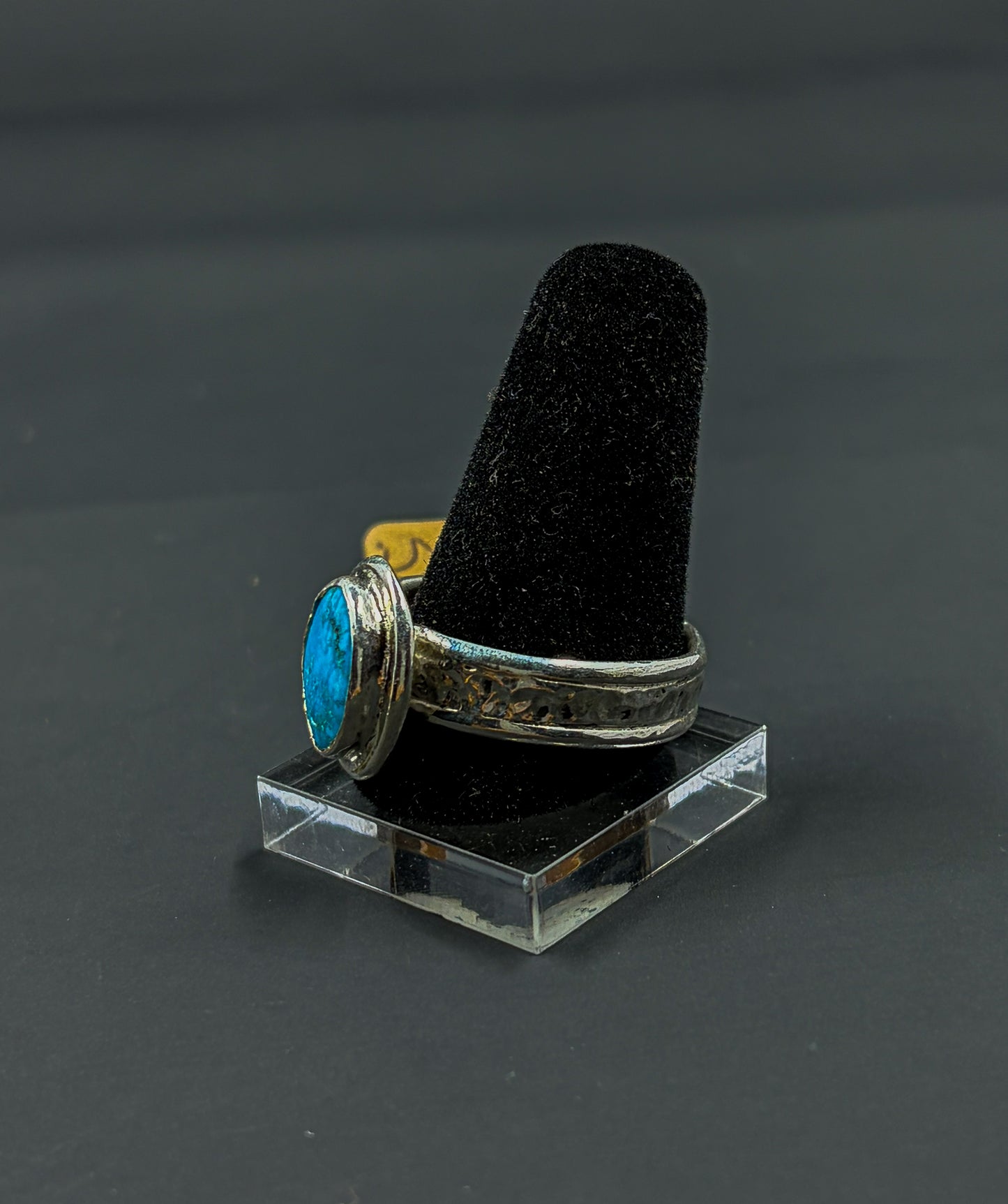 USA Turquoise Cabochon Ring Size 11US