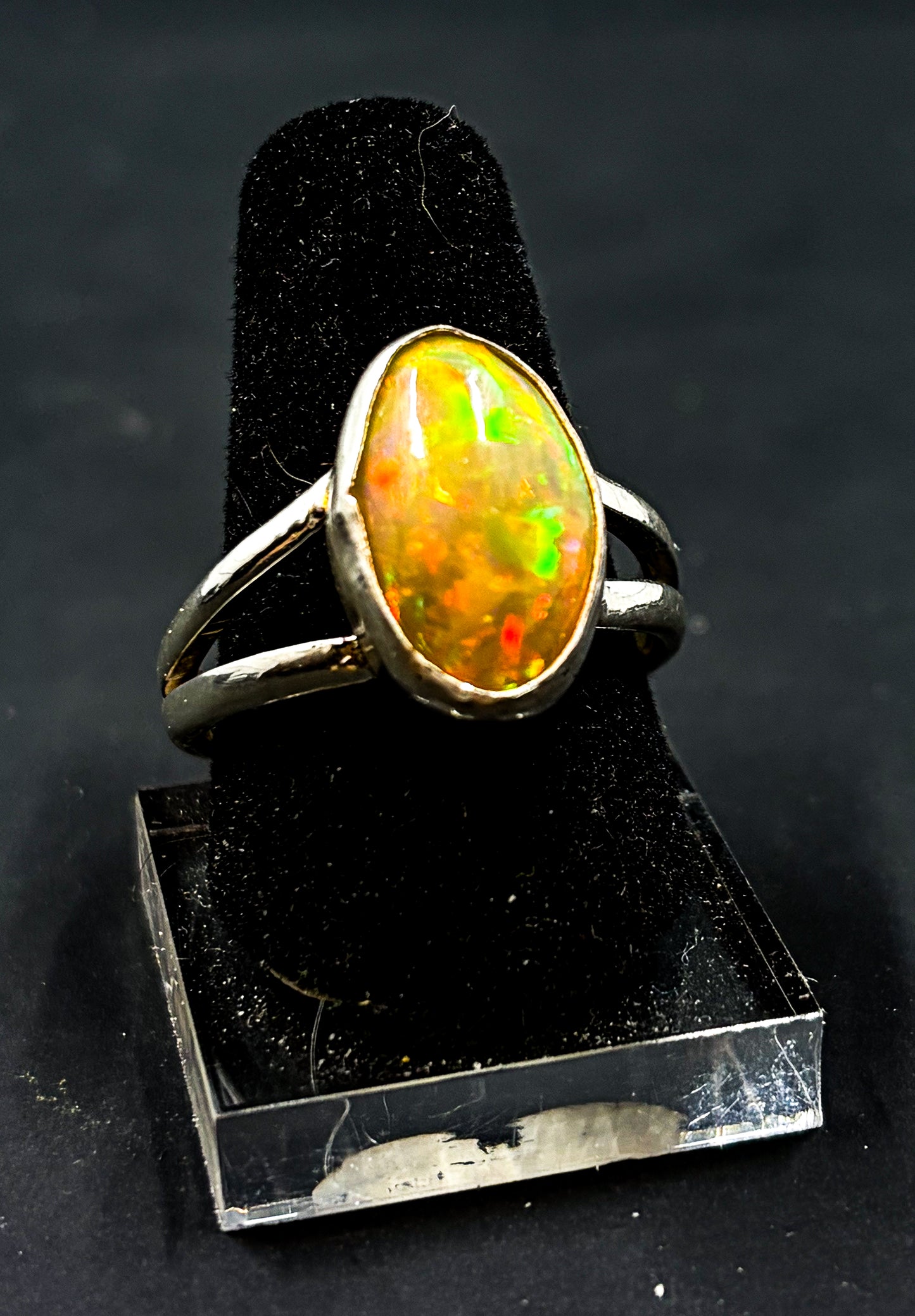 Opal Cabochon Ring