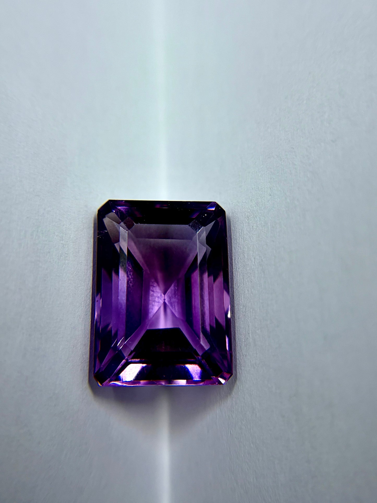 Emerald Cut Amethyst 13mmx18mm Faceted Gem