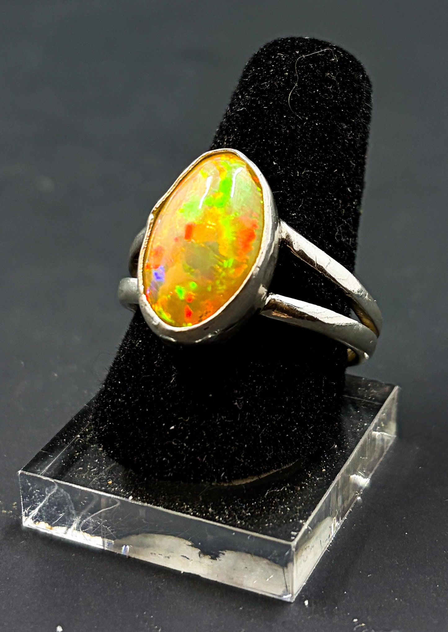 Opal Cabochon Ring