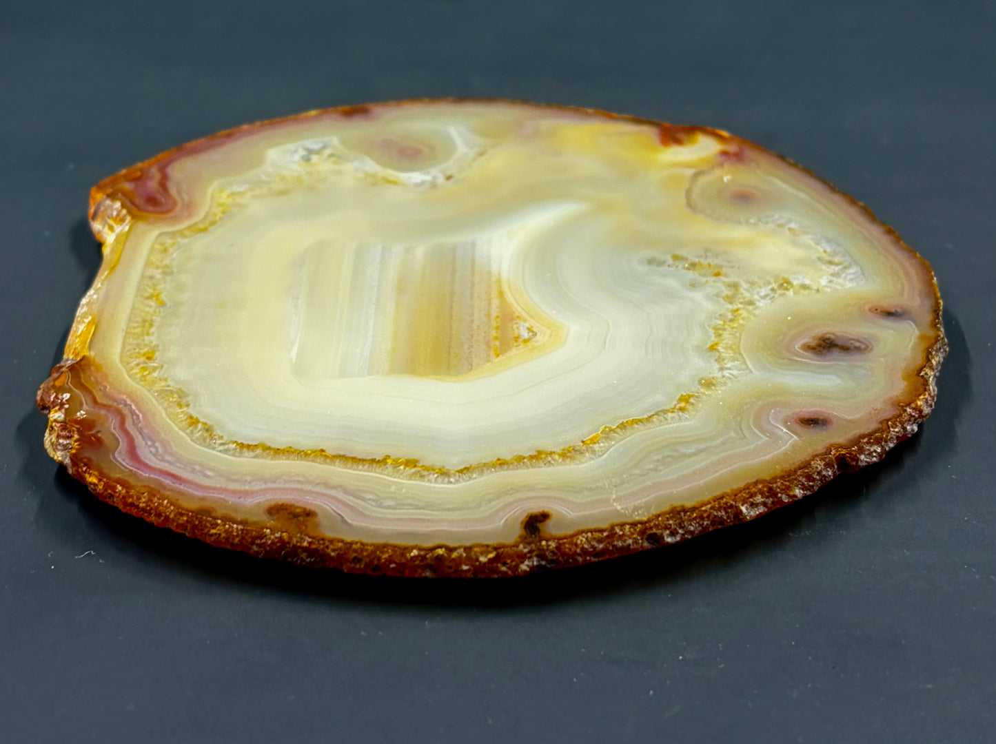 Agate slab decorative table