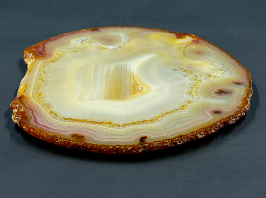 Agate slab decorative table