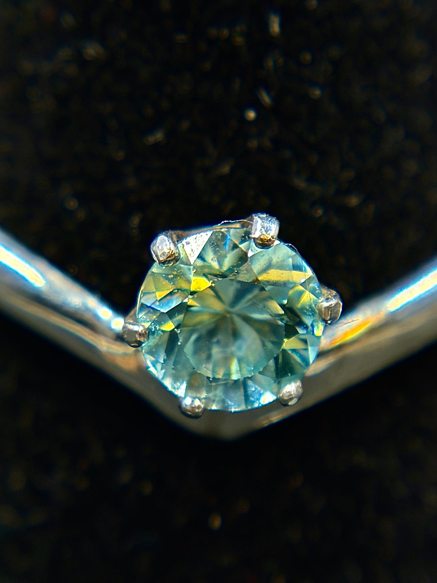 Blue Zircon .925 Silver Ring