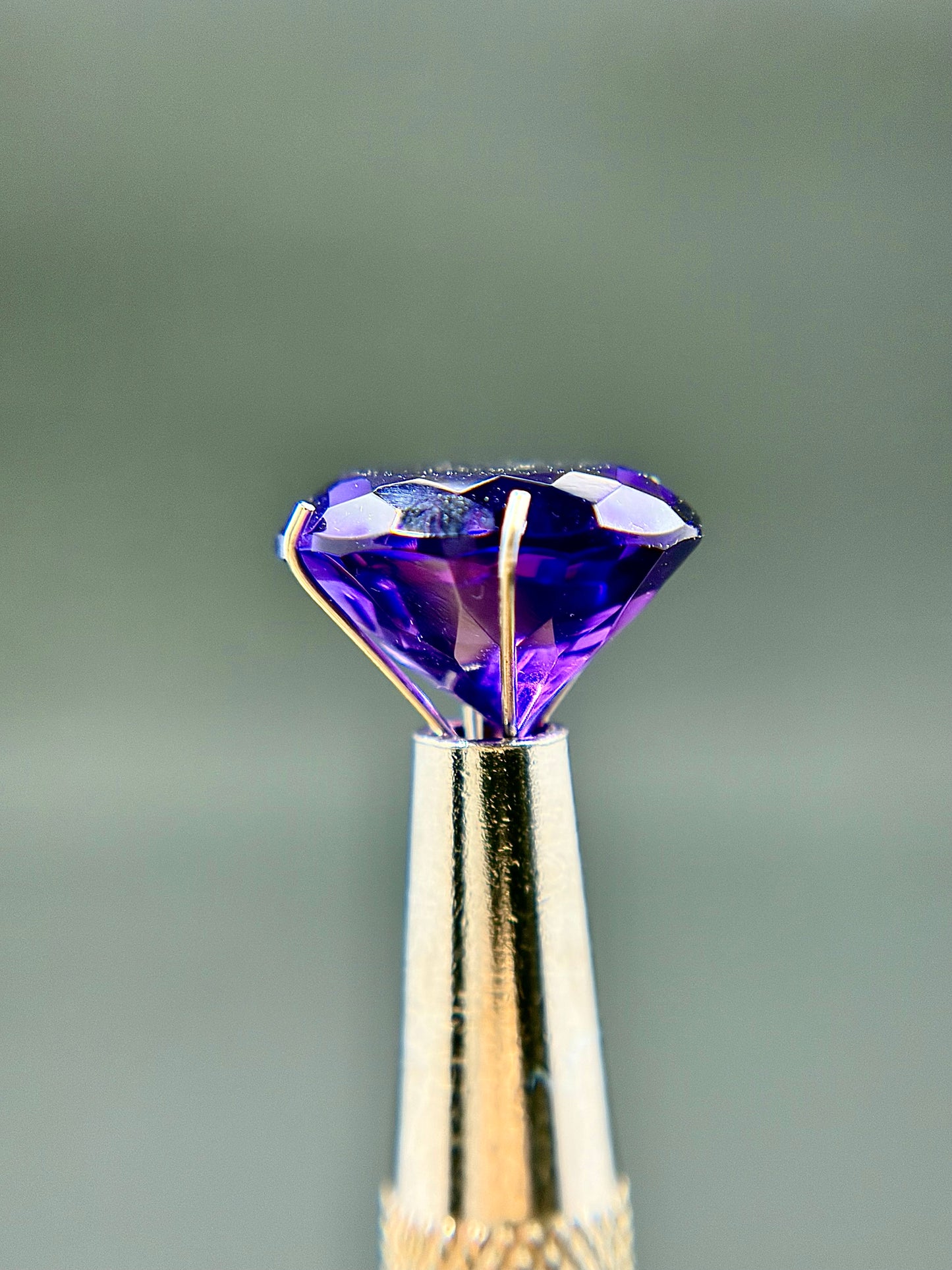 Oval Cut Amethyst Faceted Gem 11mmx13mm