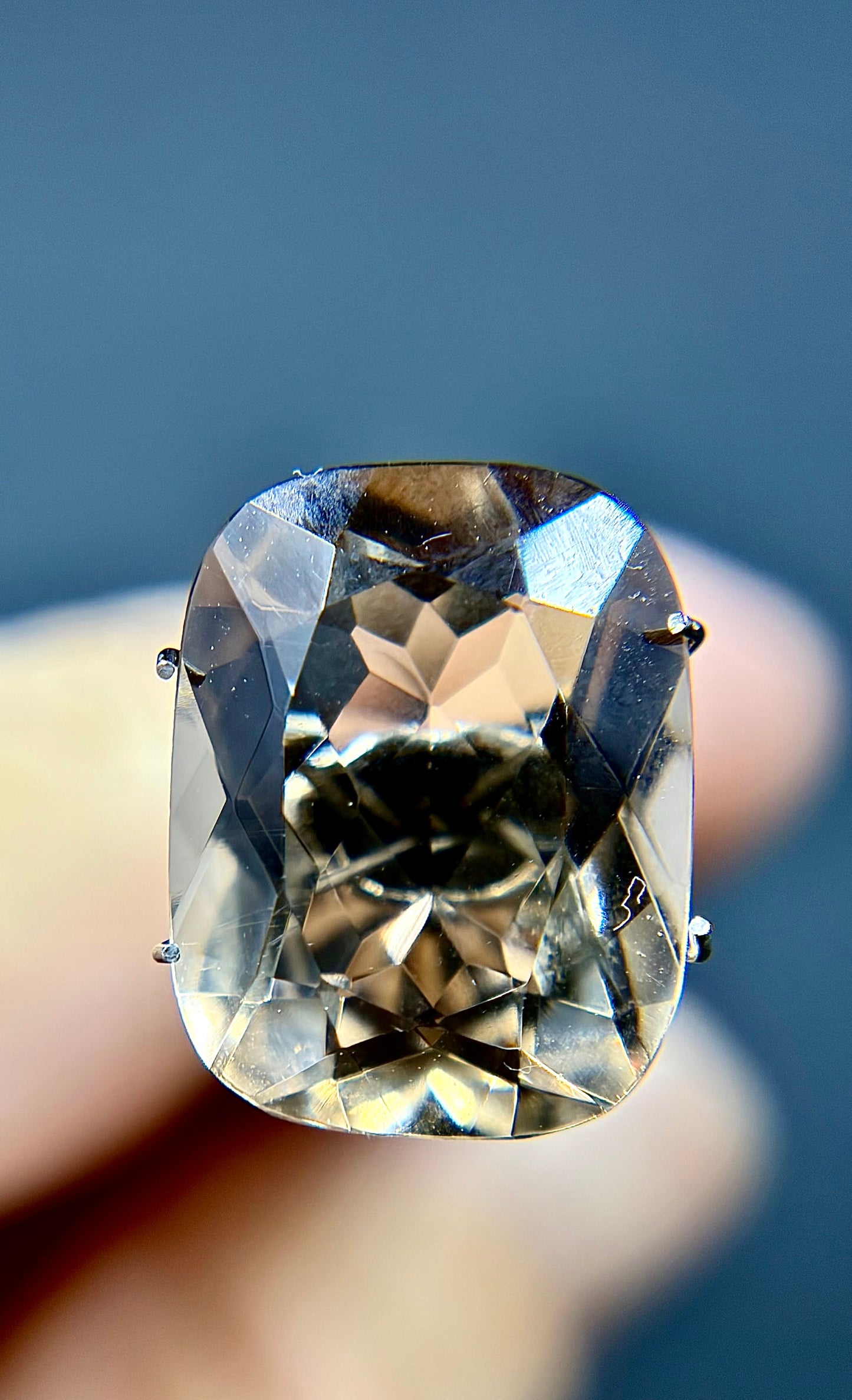 Smokey Quartz Faceted Gem 13mmx16mm