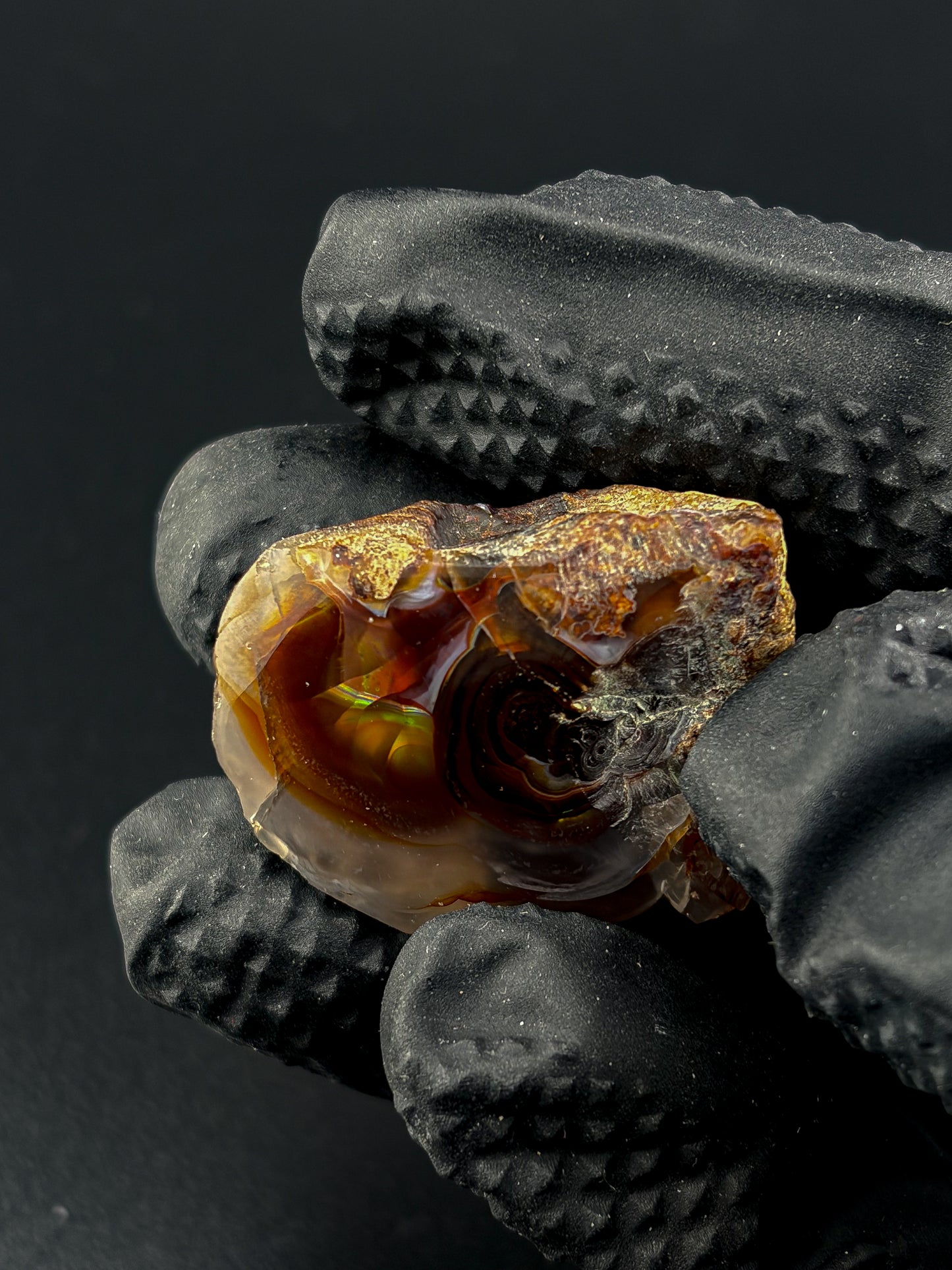 Semi-polished Fire Agate
