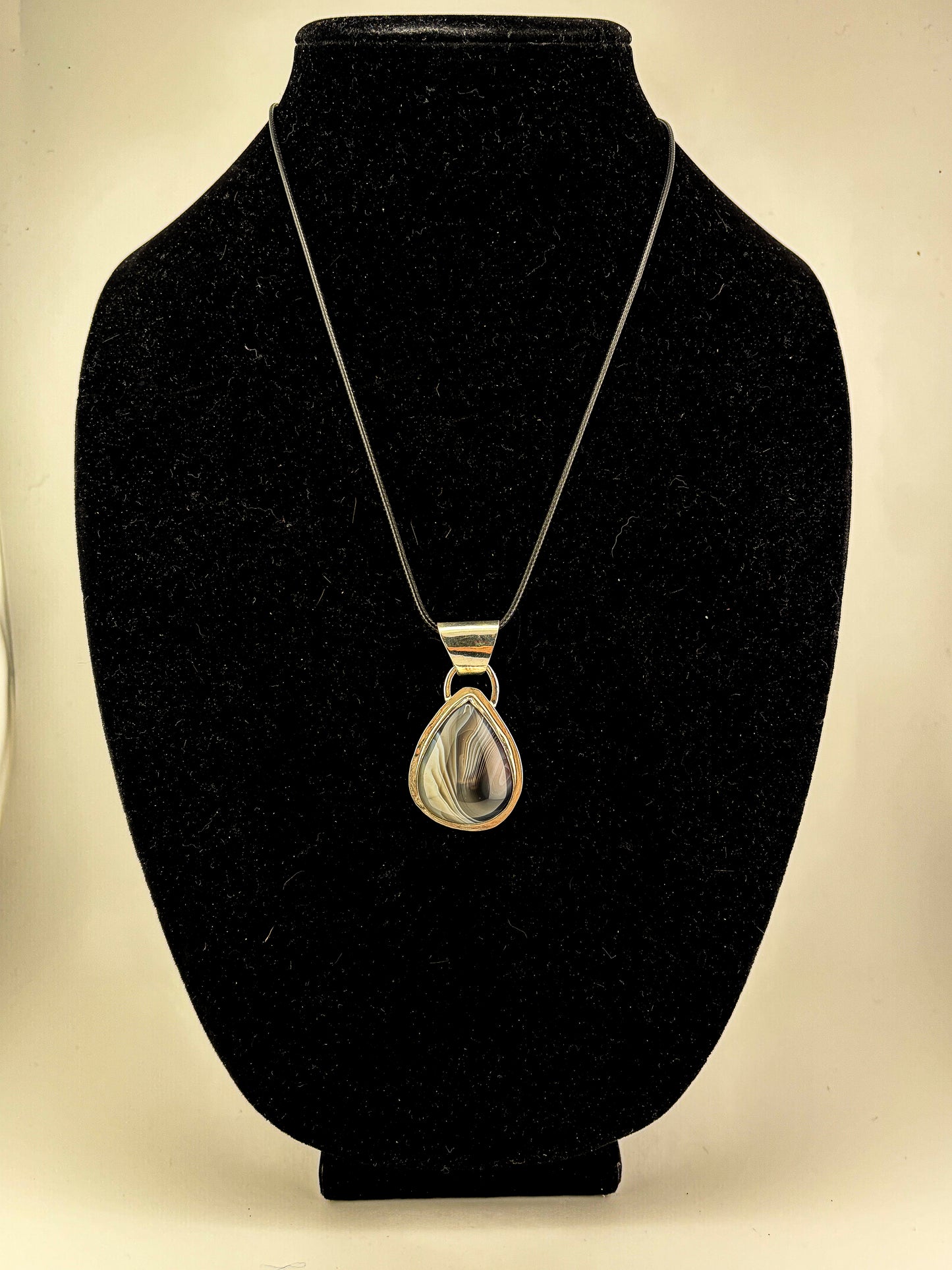 Botswana Agate Necklace Pendant