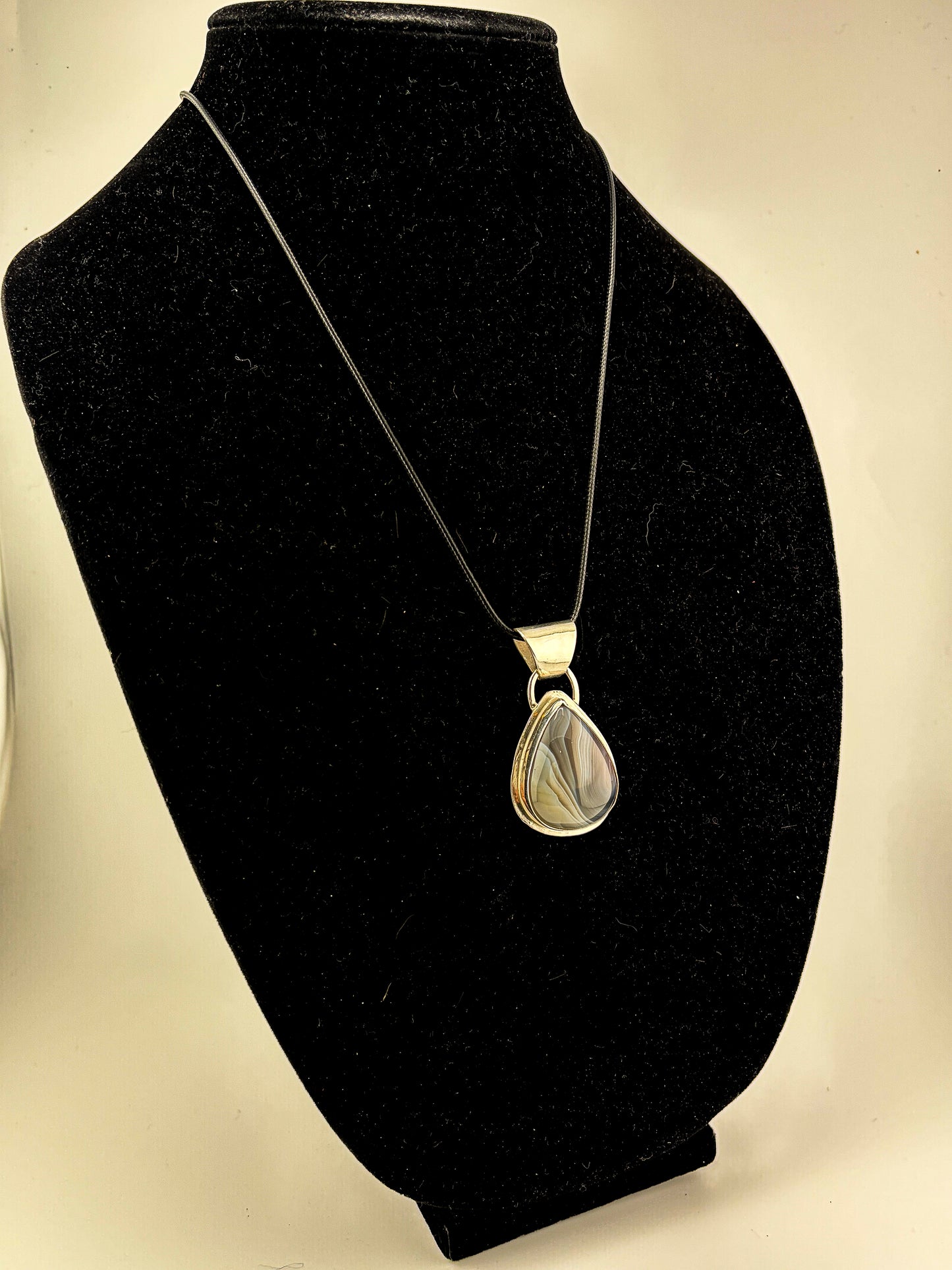 Botswana Agate Necklace Pendant