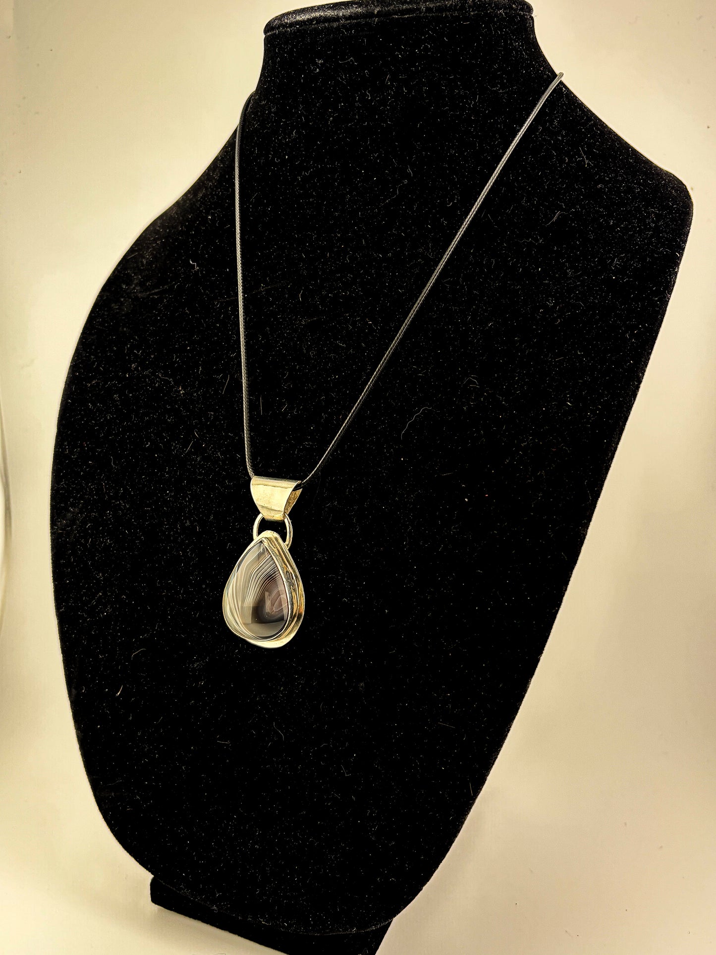 Botswana Agate Necklace Pendant