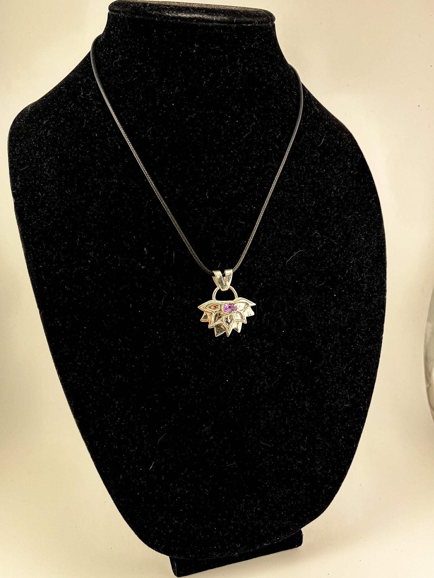 Amethyst Sunflower pendant