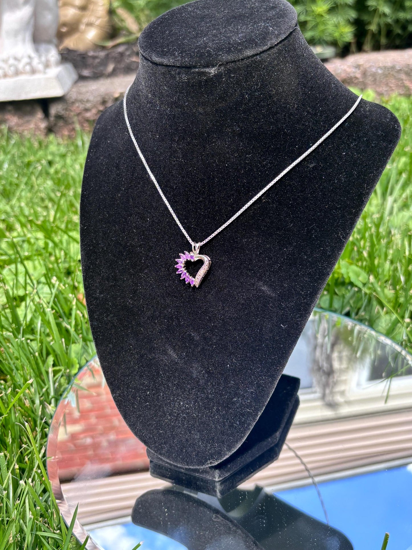 Amythest necklace pendent